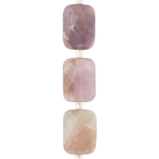 Amethyst Faceted Rectangle Beads, 20mm by Bead Landing™